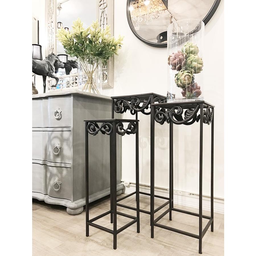 コンソールテーブル フラワースタンド 3点セット ネストテーブル