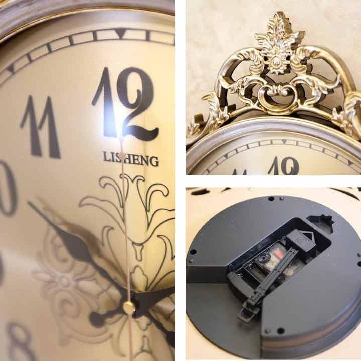 壁掛け時計 ウォールクロック クラシック ヨーロピアン シルバー 84204WC 壁掛け時計 ウォールクロック クラシック ヨーロピアン シルバー 84204WC