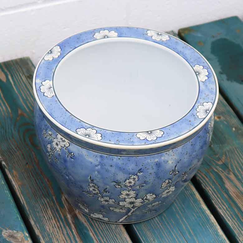 水鉢 大型 白梅 大 10号 火鉢 鉢カバー プランターカバー プランター