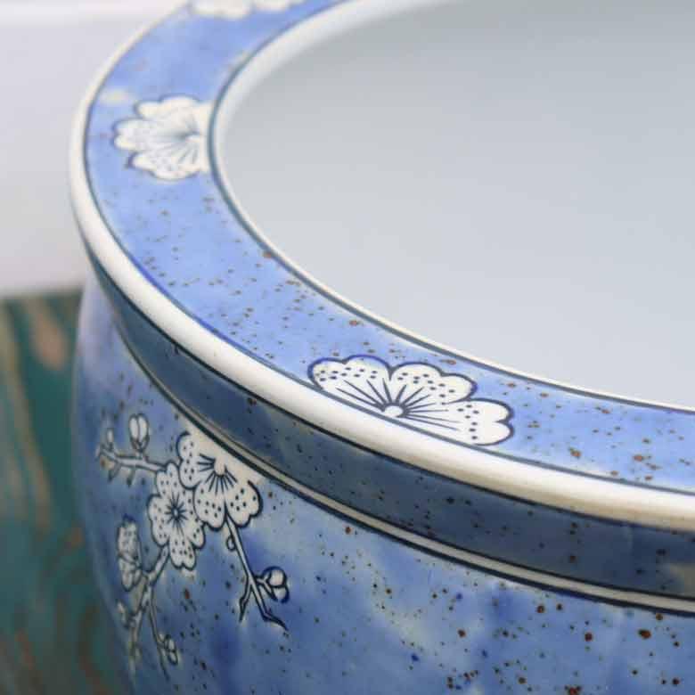 水鉢 大型 白梅 大 10号 火鉢 鉢カバー プランターカバー プランター