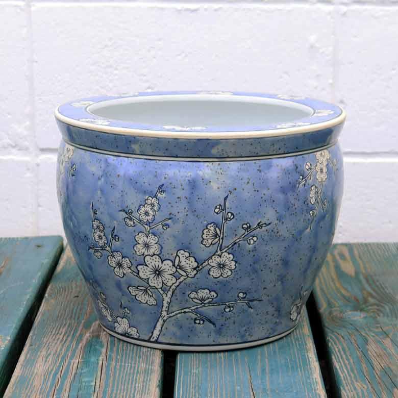 水鉢 大型 白梅 大 10号 火鉢 鉢カバー プランターカバー プランター