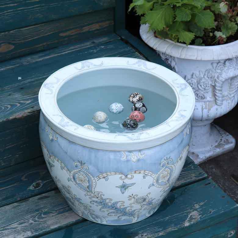 水鉢 大型 陶器 13号 芭蕉 火鉢 鉢カバー プランターカバー プランター