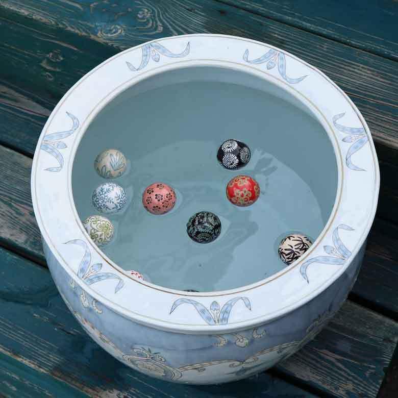 水鉢 特大 芭蕉 13号 睡蓮鉢 火鉢 水連鉢 和モダン ビオトープ 水鉢 大型 陶器 13号 芭蕉 火鉢 鉢カバー プランターカバー プランター