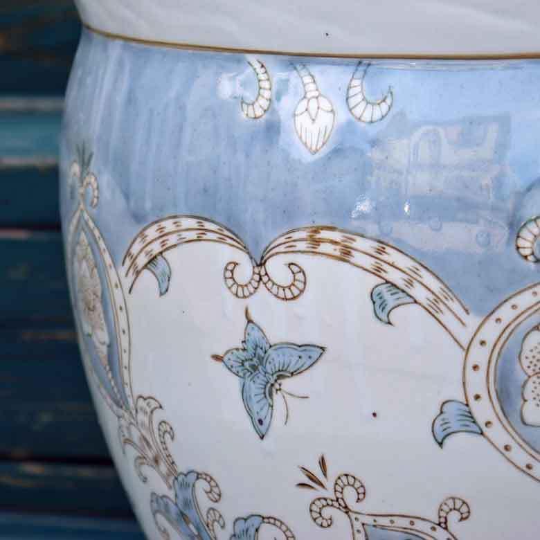 水鉢 大型 陶器 13号 芭蕉 火鉢 鉢カバー プランターカバー プランター