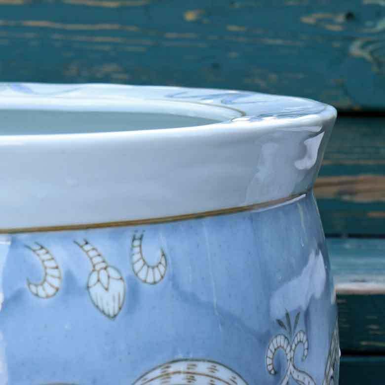 水鉢 大型 陶器 13号 芭蕉 火鉢 鉢カバー プランターカバー プランター