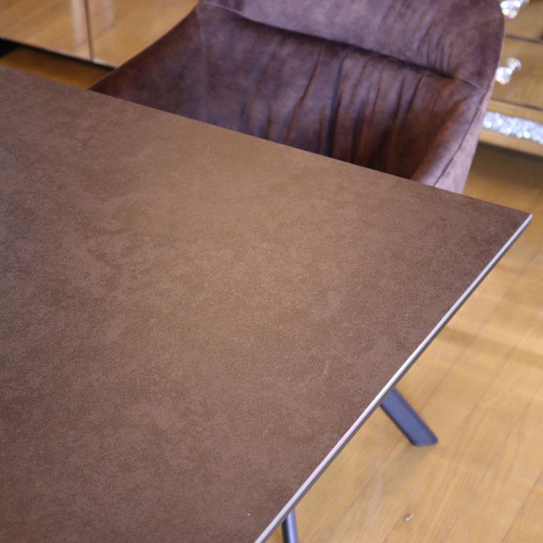 セラミック テーブルセット 伸長式 160cm 200cm ダイニングテーブル 5点セット 伸張式 食卓テーブル モダンの画像