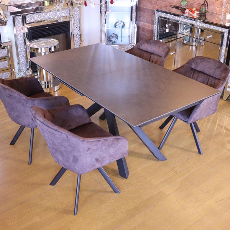 最大89%OFFクーポン セラミック 伸長式ダイニングテーブル 伸長