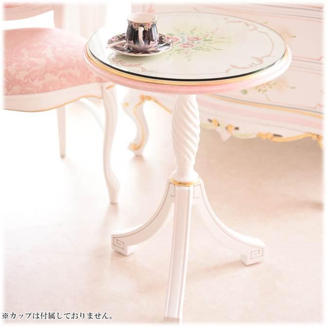ロココ ティーテーブル カフェテーブル サロンテーブル 猫脚 ラウンド