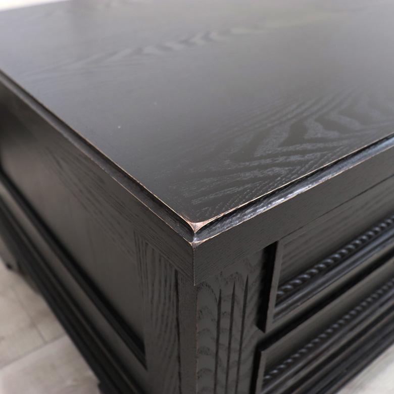 センターテーブル 引出付き 幅122cm タモ材 送料無料 木製 無垢 センターテーブル 引出付き 幅122cm タモ材 送料無料 木製 無垢