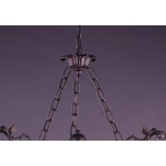 ガレ・コレクション AGL-0216DB-3353 ガレ レプリカ 6灯 6灯ガレ風シャンデリア照明 薔薇 ガレコレクション 輸入照明 送料無料