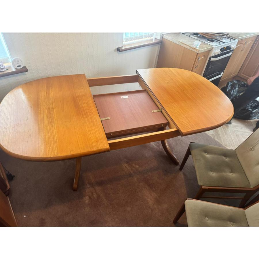 ダイニングテーブル 伸長式 イギリス ヴィンテージ ホワイトニュートン