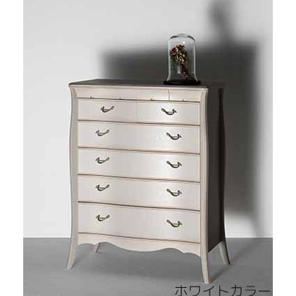 【ホワイト家具】ハイチェスト 国産 日本製 完成品 天然木 チェスト 大容量 タンス