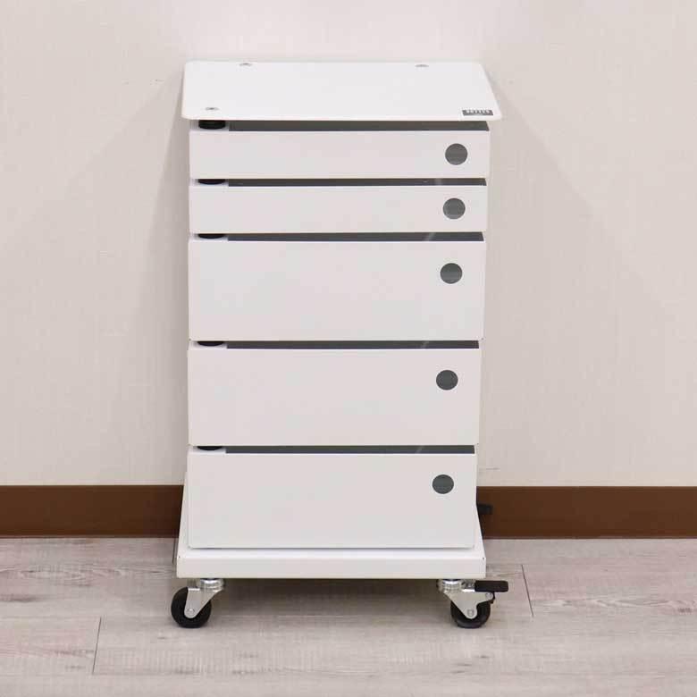ファイルラック イタリア アイアン DOTTUS 5段 カラフル レターケース 整理 キャスター付き ワゴン モダン コンテンポラリー 送料無料 | ブランド登録なし | 01