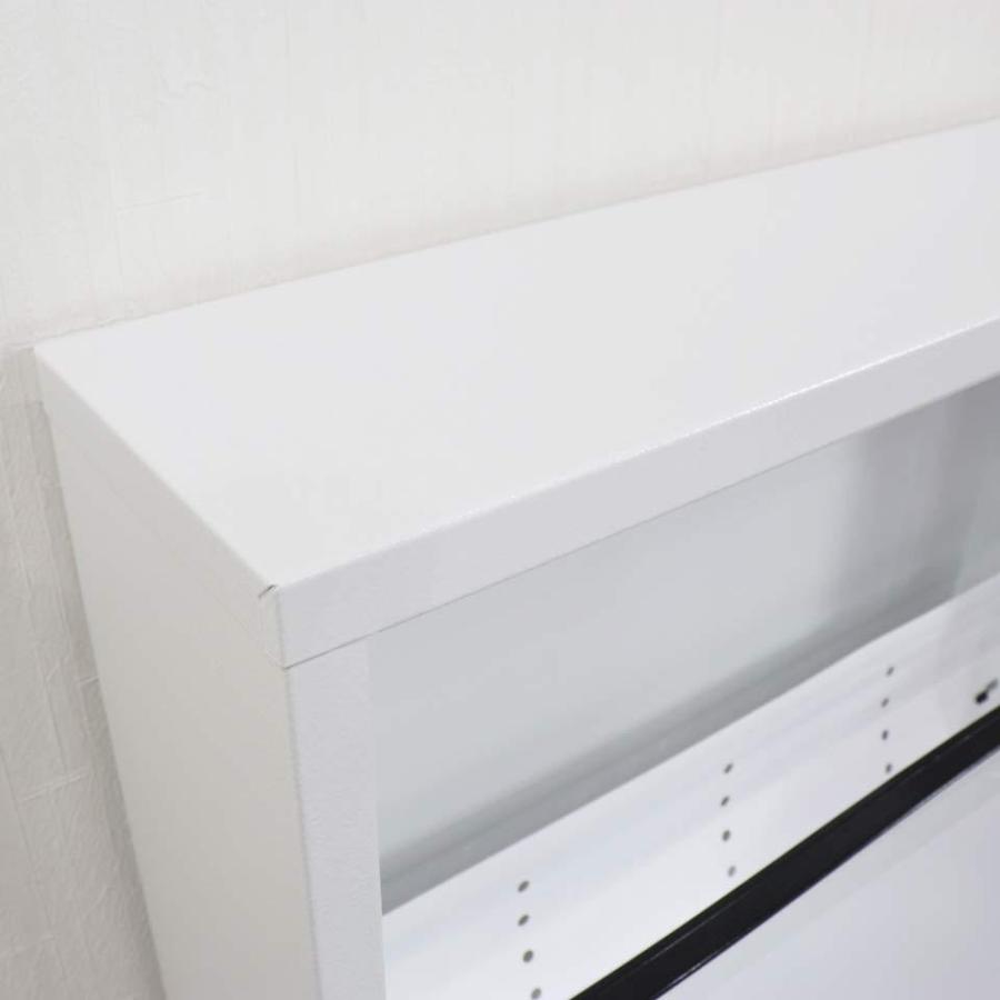 シューズボックス スリム 4段 ホワイト アイアン DOTTUS ドッタス