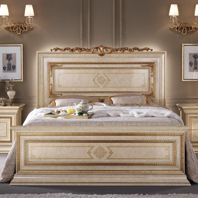 イタリア製 ヴィンテージ バロック ゴールド 彫刻 キングベッド ヘッドボード キングベッドセット イタリア製