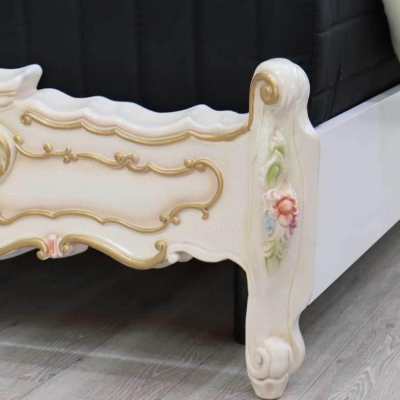 ロココ シングルベッド ベッドフレーム マットレス別 ロココ シングルベッドフレーム マットレス別 シングルベッド 猫