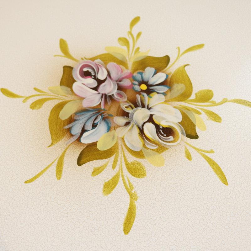 ロココ調 ティーテーブルセット 60cm ラウンドテーブル 3点セット