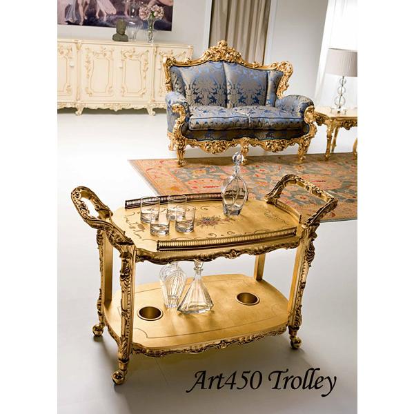 シリック 家具 トロリー ワゴン 450 ヨーロピアン アンティーク アンティーク 猫脚 SILIK イタリア製
