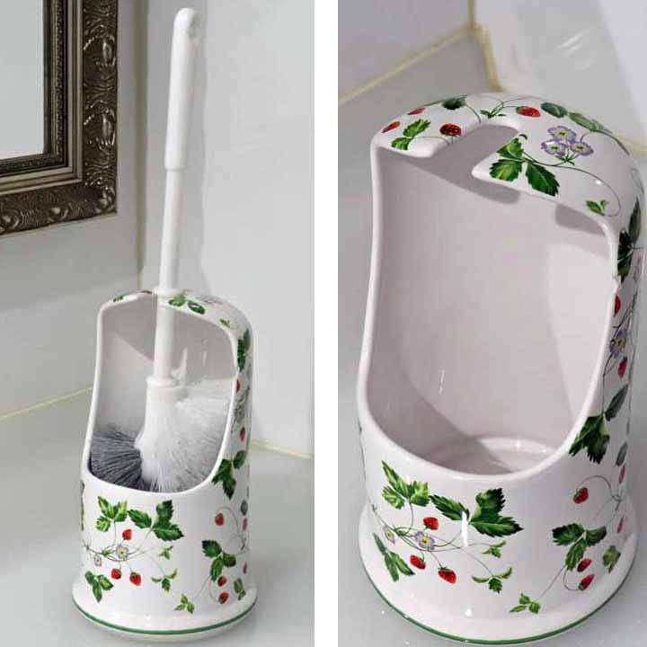 トイレ セット おしゃれ 陶器 サニタリーポット トイレブラシ セット ロイヤルアーデン かわいい 掃除用品 トイレ用品 送料無料