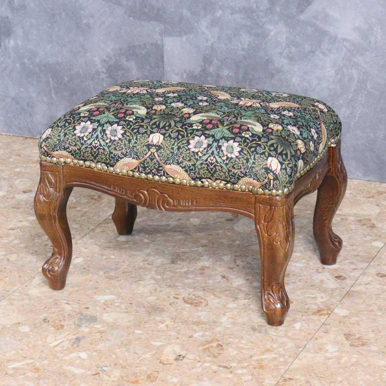 スツール いちご泥棒 ベスト・オブ・モリス 猫脚 イタリア スツール いちご泥棒 ベスト・オブ・モリス 猫脚 イタリア グリーン