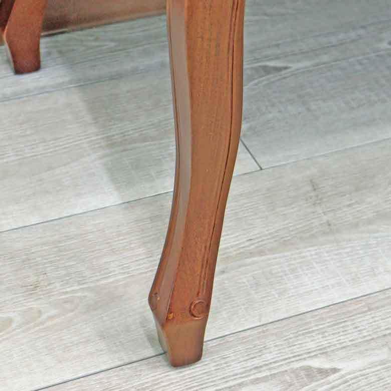 テレフォンベンチ おしゃれ いちご泥棒/青 木製 ベンチ 猫脚 イタリア