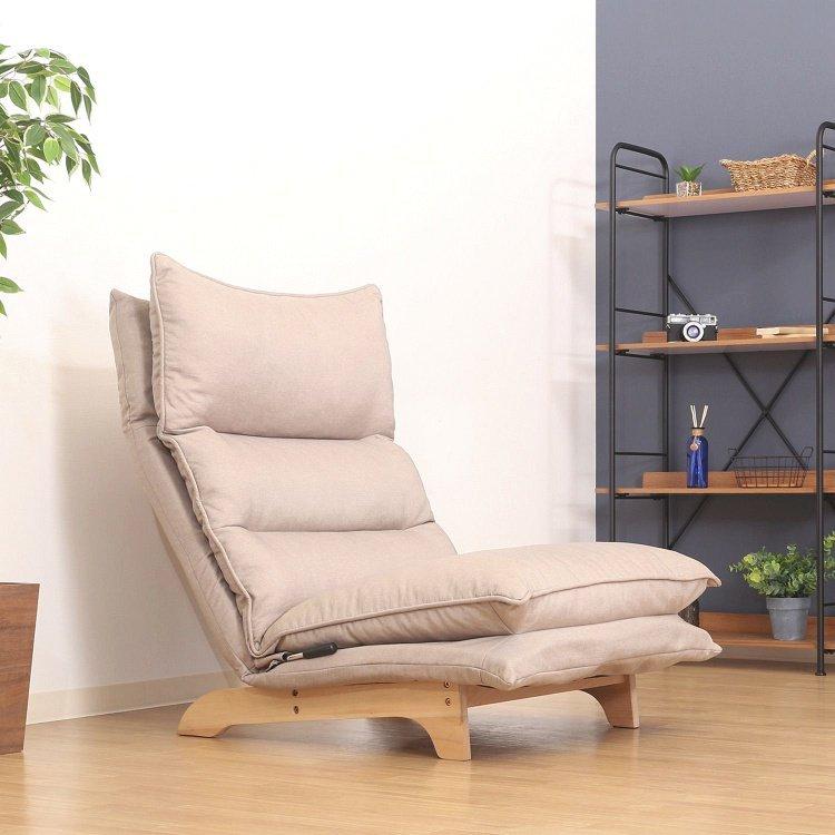 座椅子 おしゃれ 1人掛け ダブルクッション 座いす