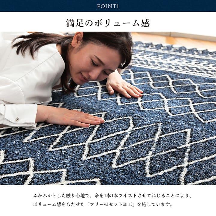 ウィルトン織ラグ 約200×250cm 抗菌 防臭_4