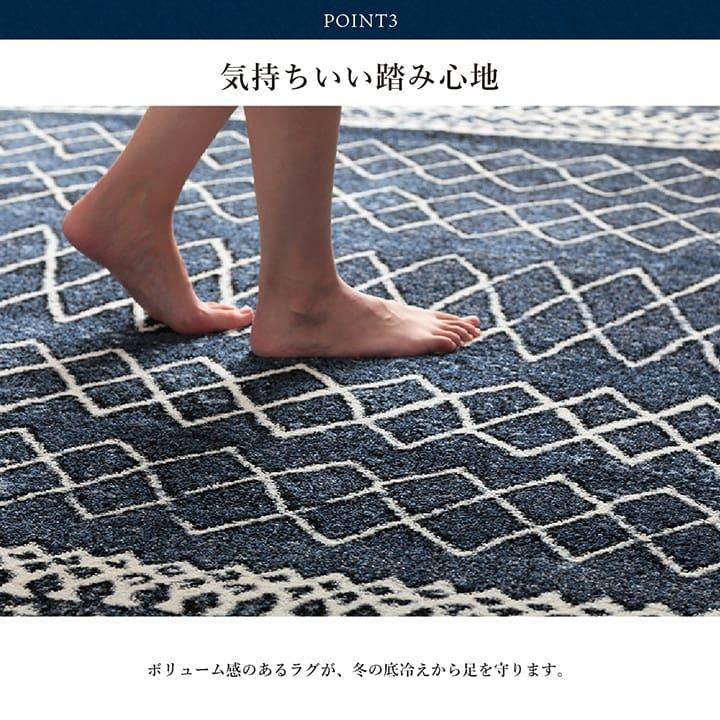 ウィルトン織ラグ 約200×250cm 抗菌 防臭_6