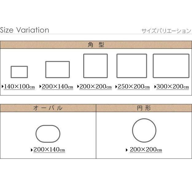 ラグマット 300×200cm 洗える ミックスカラーラグ 防ダニ おしゃれ_19
