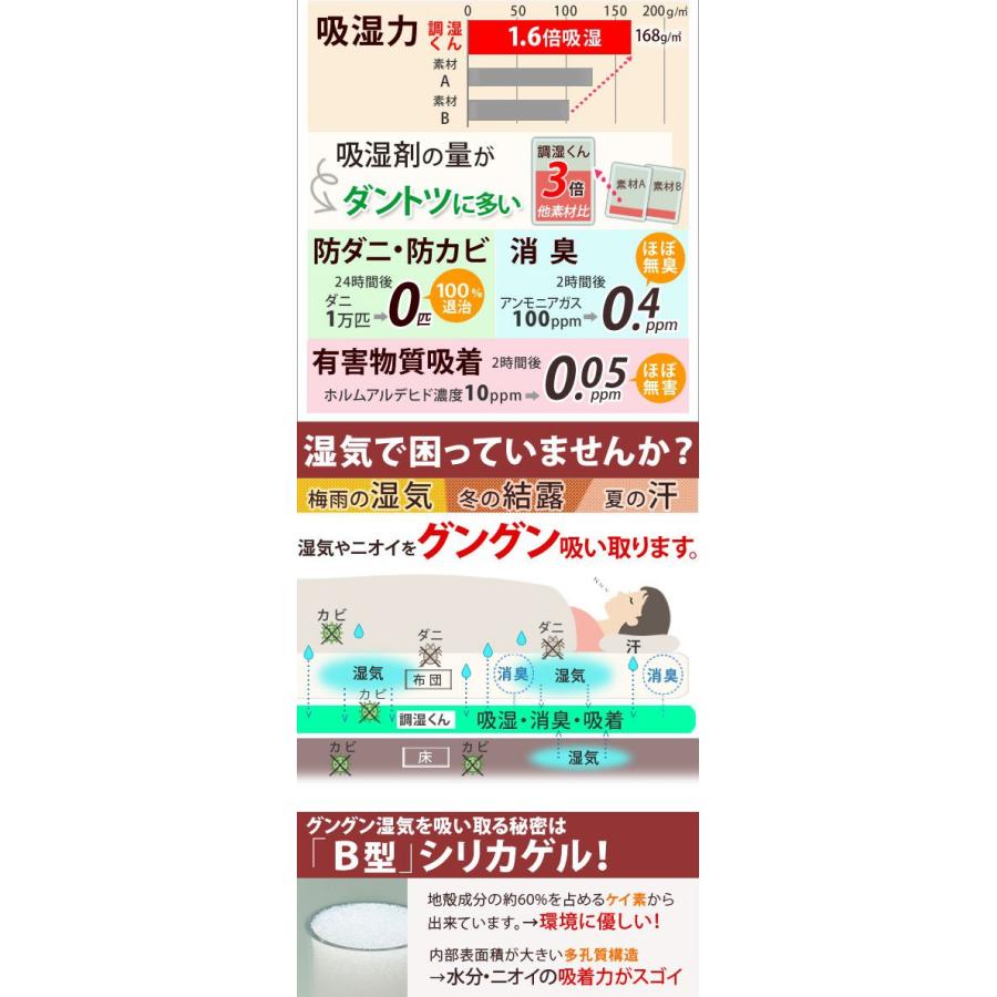 除湿シート セミダブル 110×180 洗える 除湿マット 湿度調整マット_4