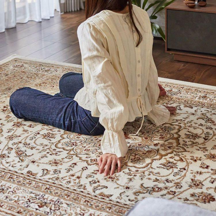 タイムセール中) ラグ 230×230cm おしゃれ エジプト製