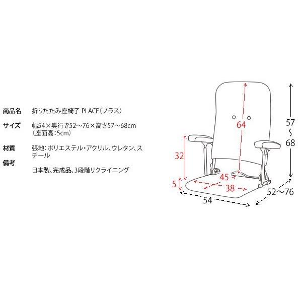 ローチェア リビング 折りたたみ おしゃれ 肘掛け付き リクライニング 