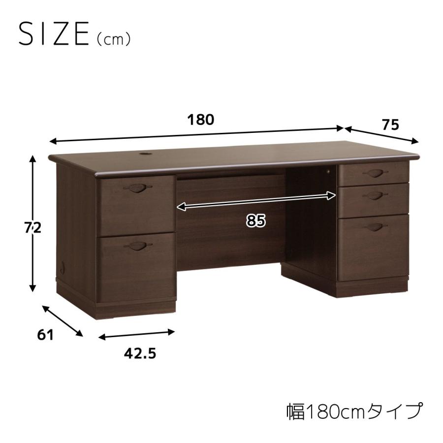 細工物学習机 160糎 両袖学習机 格好のいい