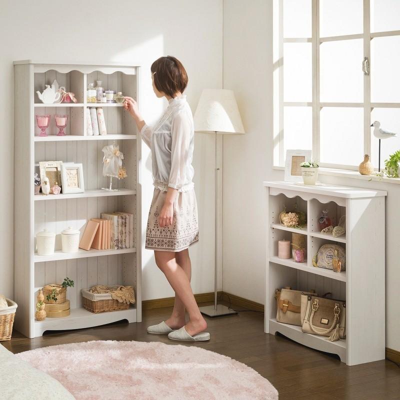 オープンラック 幅74 白 ホワイト 木製 おしゃれ 飾り棚 収納棚 かわいい Dssr モダンおしゃれ家具 北欧リビング 通販 Yahoo ショッピング