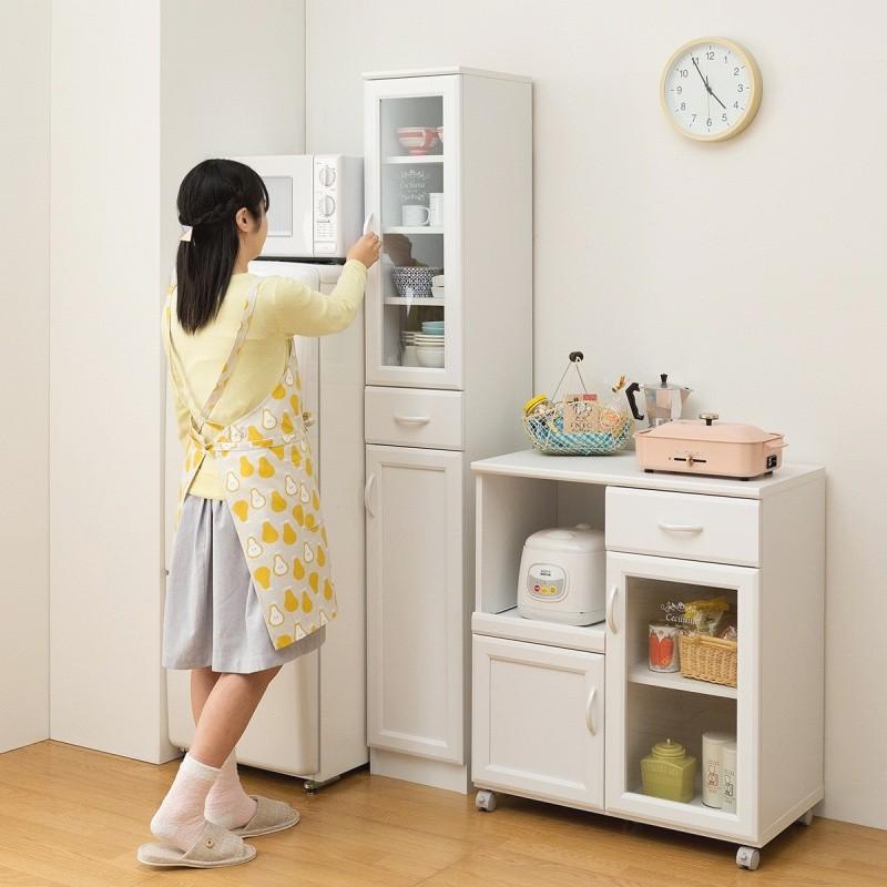 カップボード スリム食器棚 幅30 ホワイト 白 おしゃれ Dssr0759 モダンおしゃれ家具 北欧リビング 通販 Yahoo ショッピング