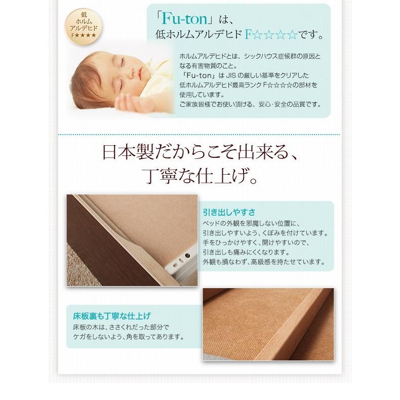 (タイムセール中) (お客様組立) 収納付きチェストベッド シングルベッド フレームのみ_17