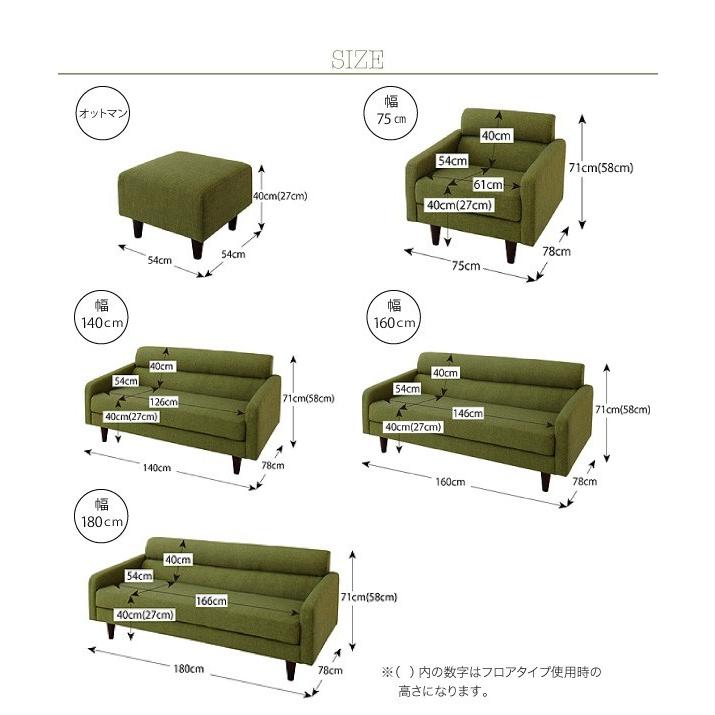 2.5人掛けソファ＆オットマンセット 幅160cm おしゃれ｜hokuoliving｜21