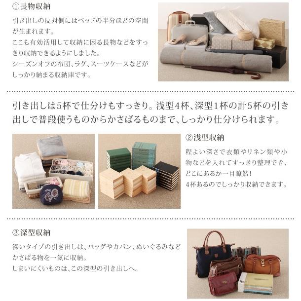 (組立設置付) 収納付きチェストベッド シングルベッド フレームのみ_4