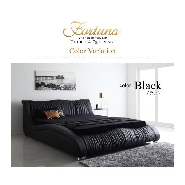クイーンサイズ・モダンデザイン高級レザーデザイナーズベッド・ブラック 8-5 クイーンサイズ・モダンデザイン高級レザーデザイナーズベッド