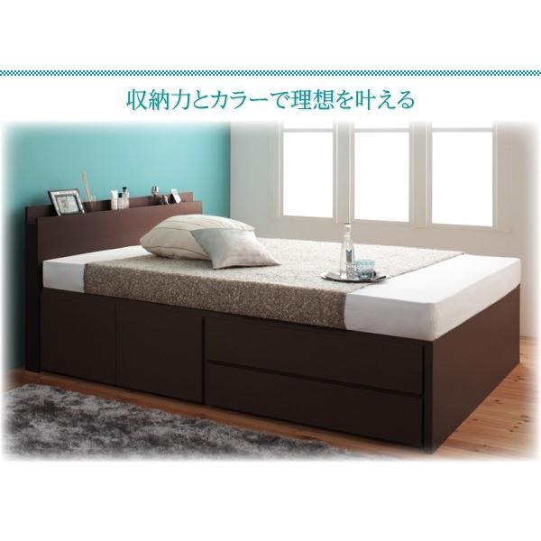 (タイムセール中) (お客様組立) 日本製大容量収納付きチェストベッド シングルベッド フレームのみ_15