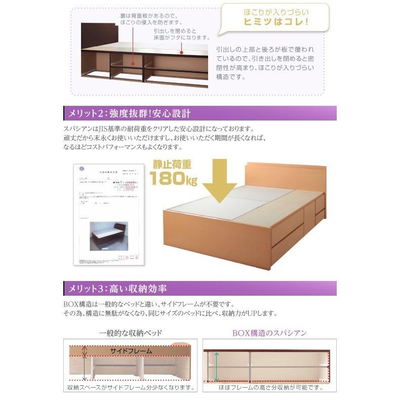(タイムセール中) シングルベッド フレームのみ シングル 日本製 宮付き・コンセント付き 大容量チェストベッド_11