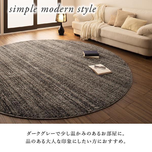 (タイムセール中) シャギーラグ 円形 直径200cm(サークル) グラデーションミックスシャギーラグ_6
