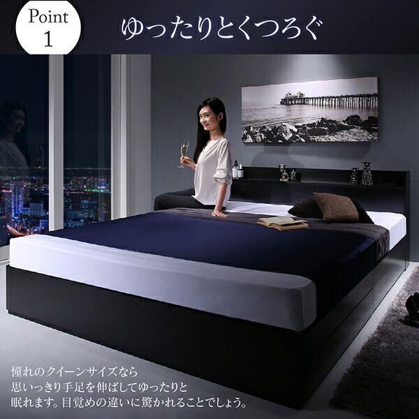 クイーンサイズベッド ベッドフレームのみ 組立付き_3