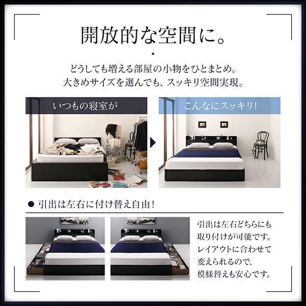 クイーンサイズベッド ベッドフレームのみ 組立付き_6