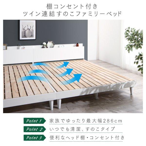 ベッド  ホワイト ワイドキング220S+SDマットレス付きds-2333087 ベッド ワイドキング 220 S+SD 国産ポケットコイルマットレス付