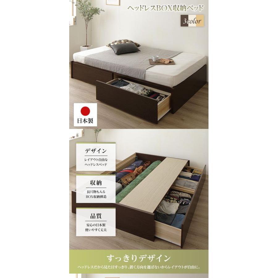 (タイムセール中) セミシングルベッド 3ゾーンポケットコイルマットレス付き 頑丈ボックス収納 引き出し収納2杯 お客様組立