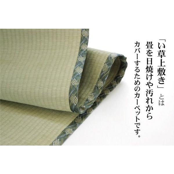 (タイムセール中) 上敷き 江戸間10畳 約440×352cm い草ラグ 国産