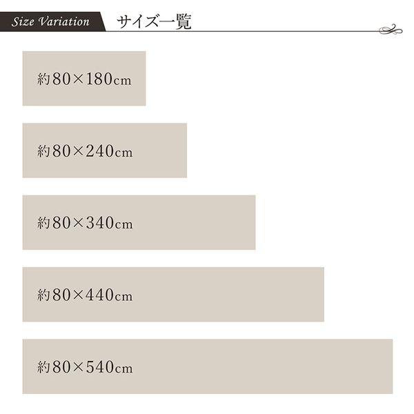 (タイムセール中) 廊下敷き い草ラグ 約80×180cm おしゃれ ネイビー 日本製