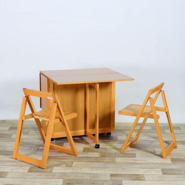 折りたたみ椅子 2脚組 ナチュラル 木製 完成品_2