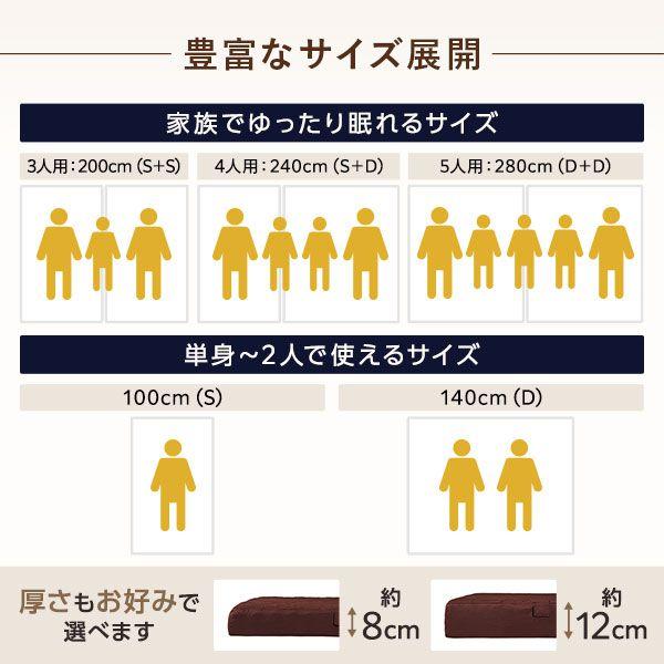 マットレス 高反発 ダブル ファミリータイプ 厚さ12cm_10